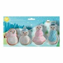 SET 4 CORTADORES MUÑECO DE NIEVE W