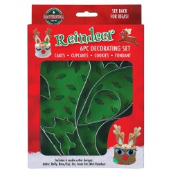 SET 6 CORTADORES REINDEER CAKE