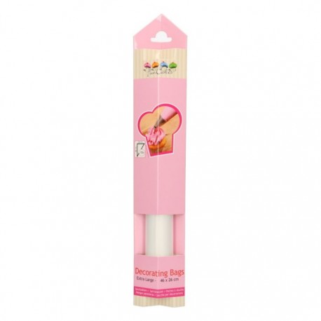 PACK 10 MANGAS DESECHABLES EXTRA GRANDES Y FUERTES 46 X 26 CM FC