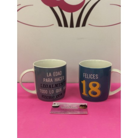 TAZA FELICES 18 AÑOS