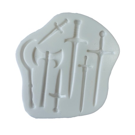 MOLDE 7 ESPADAS Y ARMAS