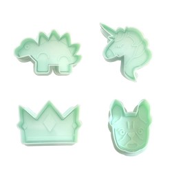 SET 4 CORTADORES CON EXPULSOR FANTASIA