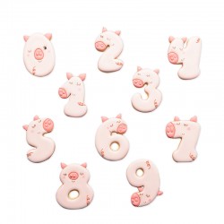 SET 10 CORTADORES NUMEROS PIG