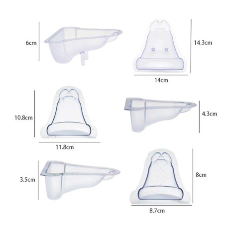 SET 3 CAMPANAS POLICARBONATO PARA CHOCOLATE 3D