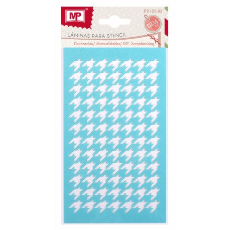 STENCIL PATA DE GALLO TEXTURA MP