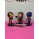 SET 3 FIGURAS SUPER HEROES THOR IRONMAN Y CAPITAN AMERICA