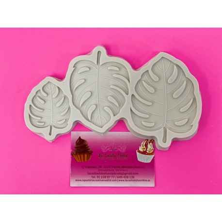 MOLDE 3 HOJAS TROPICALES
