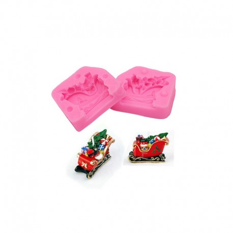 MOLDE TRINEO PAPA NOEL 3D