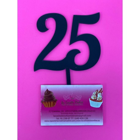 TOPPER 25 ANIVERSARIO NEGRO