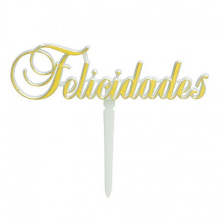 PICK FELICIDADES DORADO