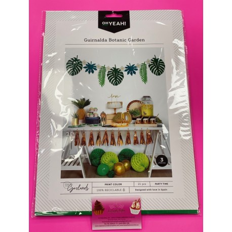 GUIRNALDA HOJAS Y FLORES TROPICALES 3M