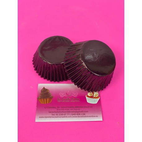 24 CAPSULAS MARRON CAOBA METALIZADO LCD