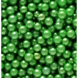 PERLAS VERDES METALIZADAS 4 MM BOTE