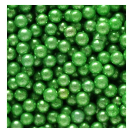 PERLAS VERDES METALIZADAS 4 MM BOTE