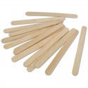 50 PALITOS PLANOS PARA HELADOS NATURAL 12.5 CM