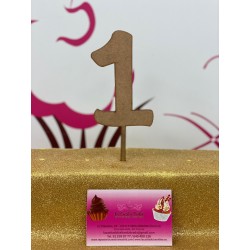 TOPPER MADERA NUMERO 1 MOD 1