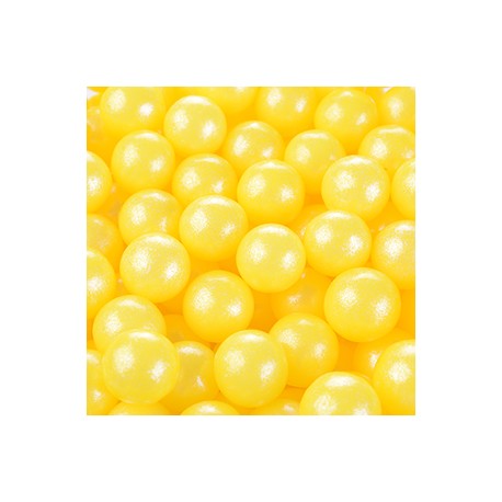 PERLAS AMARILLAS PERLADAS 10 MM BOTE