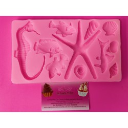 MOLDE PLACA 11 MUNDO MARINO GIGANTE