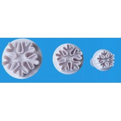 SET 3 CORTADORES COPOS DE NIEVE CARTOON