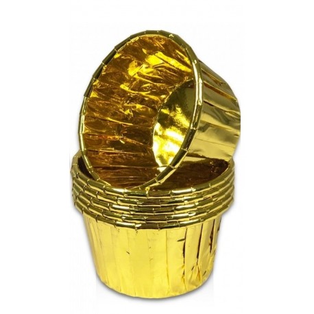 BAKING CUPS COLOR ORO 12 UDS