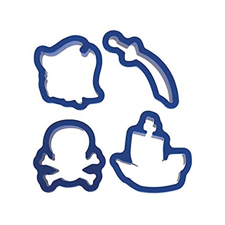 SET 4 CORTADORES PIRATA DC