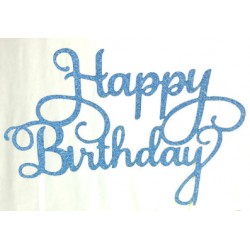 TOPPER HAPPY BIRTHDAY AZUL CARTON