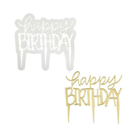 CORTADOR HAPPY BIRTHDAY PARA TOPPER PME