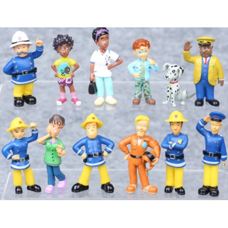 SET 12 FIGURAS SAM EL BOMBERO