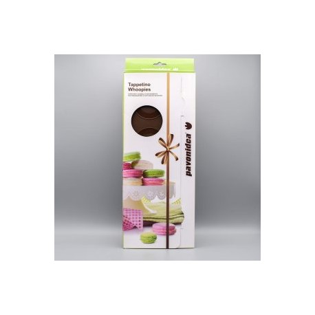 TAPETE SILICONA PARA MACARONS GIGANTES O WHOOPIES PAVONI