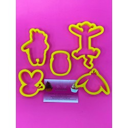 SET 5 CORTADORES WINNIE THE POOH