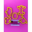 SET 5 CORTADORES WINNIE THE POOH