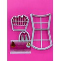 SET CORTADORES PATATAS FRITAS MC
