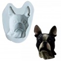 MOLDE CARA PERRO BULLDOG FRANCES 2D
