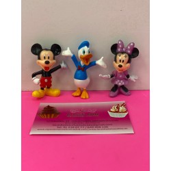SET 3 FIGURAS MICKEY MINNIEY DONALD PEQ