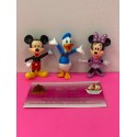 SET 3 FIGURAS MICKEY MINNIEY DONALD PEQUEÑOS