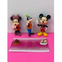 SET 3 FIGURAS MICKEY MINNIE Y GOOFY PEQUEÑOS
