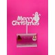 TOPPER MERRY CHRISTMAS CON MUÑECO DE NIEVE BLANCO