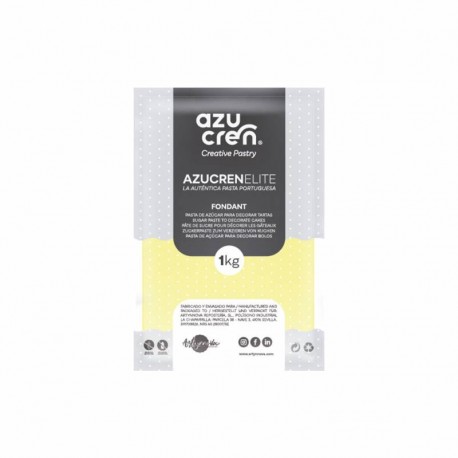 FONDANT AMARILLO LIMON CLARO AZUCREN ELITE 1 KG