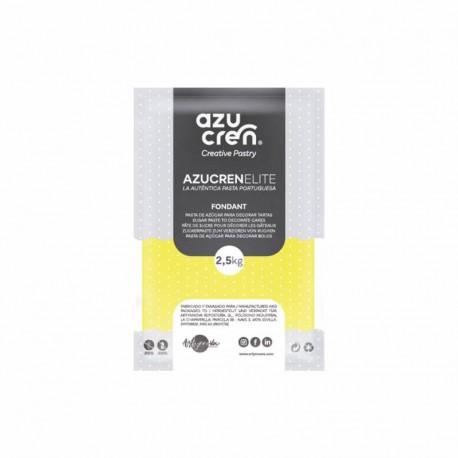 FONDANT AMARILLO 2.5 KG AZUCREN ELITE