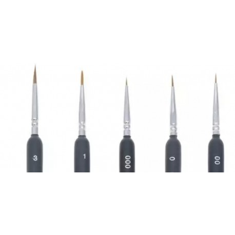 SET 5 PINCELES PRECISION 000, 00, 0, 1 Y 3