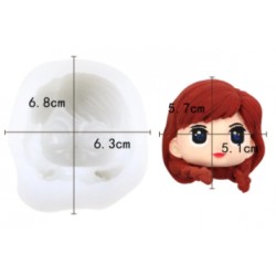 MOLDE SILICONA CABEZA ANNA FROZEN 3D