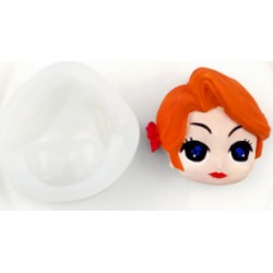 MOLDE SILICONA CABEZA RAPUNZEL DISNEY 3D