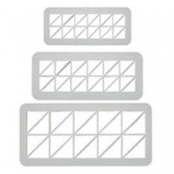 SET 3 CORTADORES Y MARCADORES GEOMETRICOS TRIANGULOS DESIGUALES