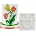 MOLDE SILICONA TULIPANES 2D