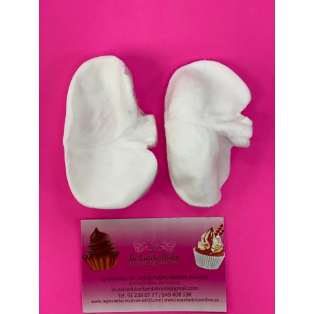 MOLDE SILICONA TEXTURIZADOR DOBLE PETALO GIGANTE CONCAVO