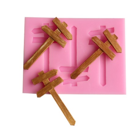 MOLDE SILICONA 3 CARTELES DE MADERA O VALLAS