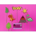 SET 7 TOPPER CARTON DINOSAURIOS ROAR