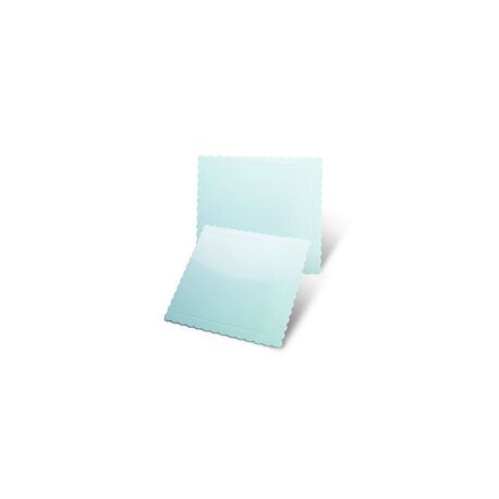 DISCO EXTRA FUERTE CUADRADO AZUL 20 CM ONDAS