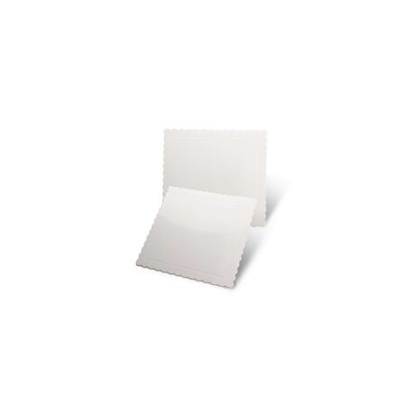 DISCO EXTRA FUERTE CUADRADO BLANCA 20 CM ONDAS