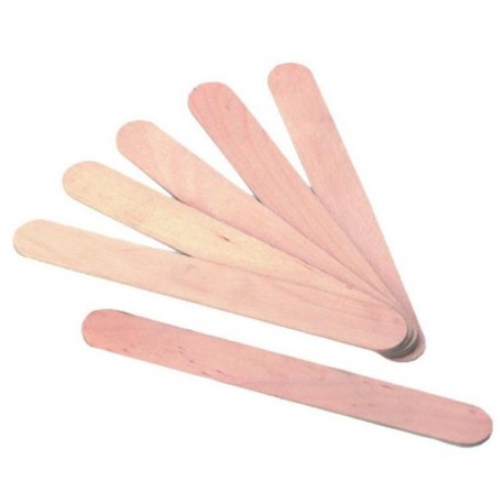 50 PALITOS PLANOS ANCHOS PARA HELADOS NATURAL 15 CM